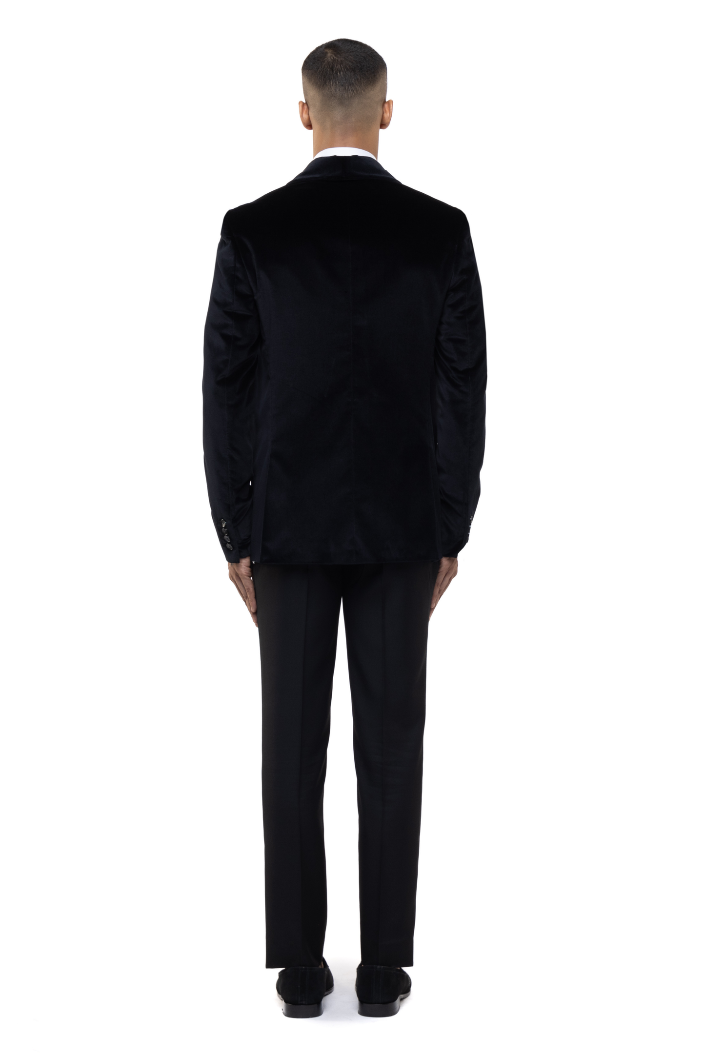 Black Velvet Shawl Lapel Tuxedo Set