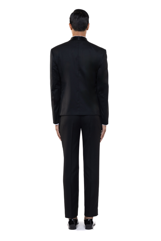 Black Open Shawl Lapel Tuxedo