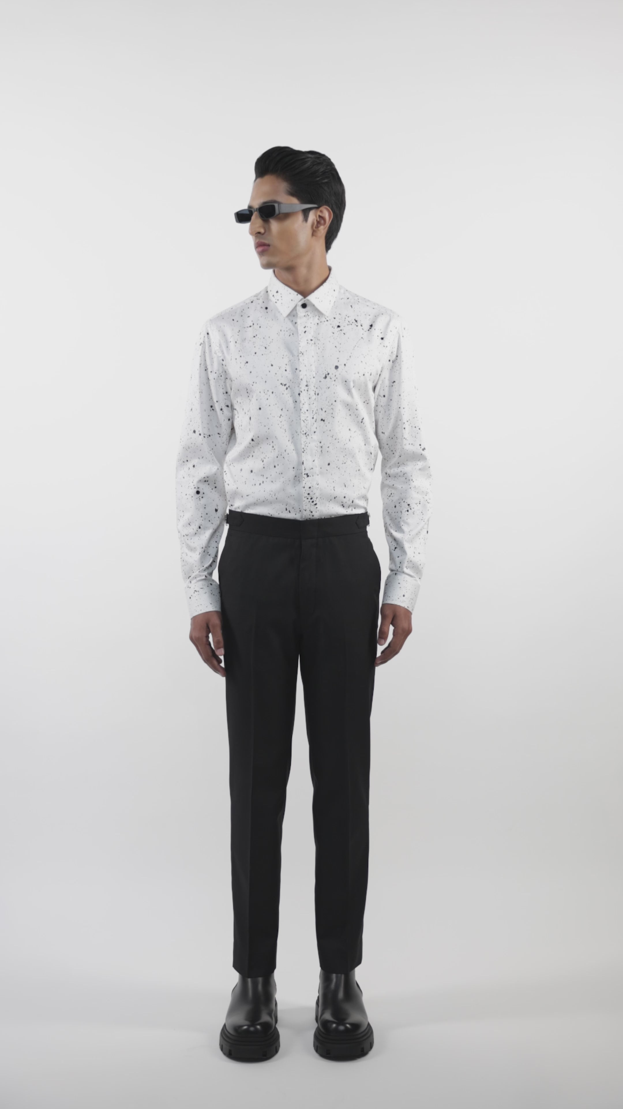 dosa / little subhash shirt 2 rice(白） Dosa - Little Subhash Shirt in Rice – Mouki Mou